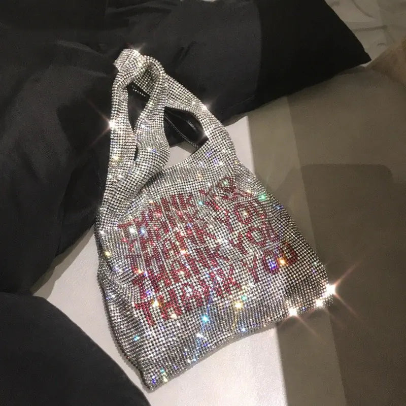 Diamond Encrusted Shoulder Bag for Women's Fashion