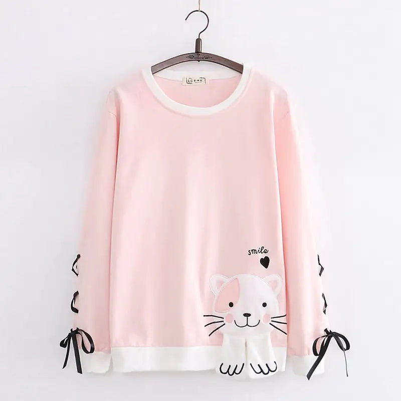 Cute College Style Sweater for Middle School Students