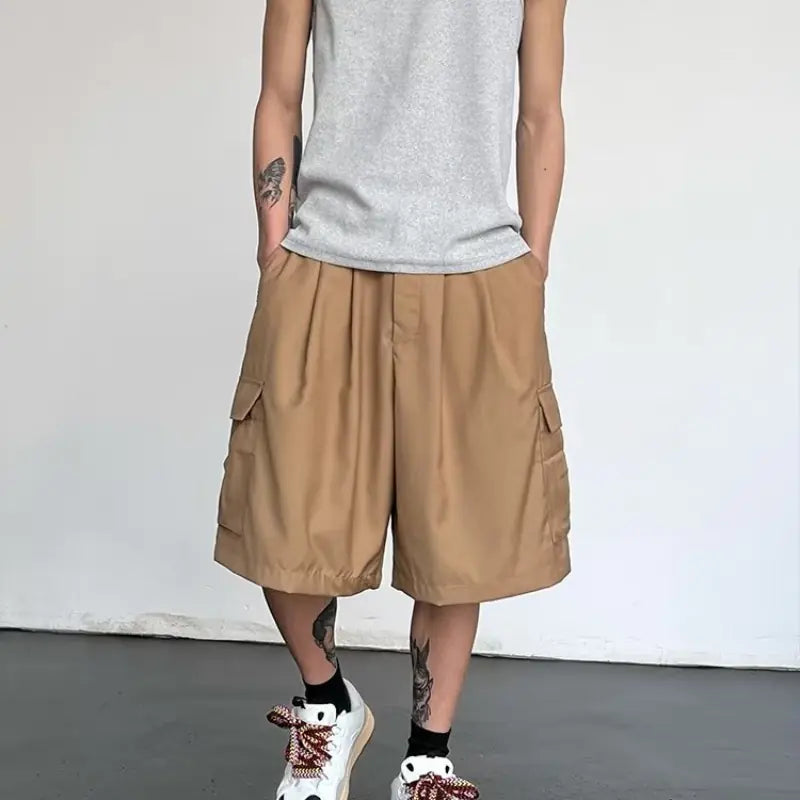 High-Waisted Loose Straight Five-Piece Pants for All