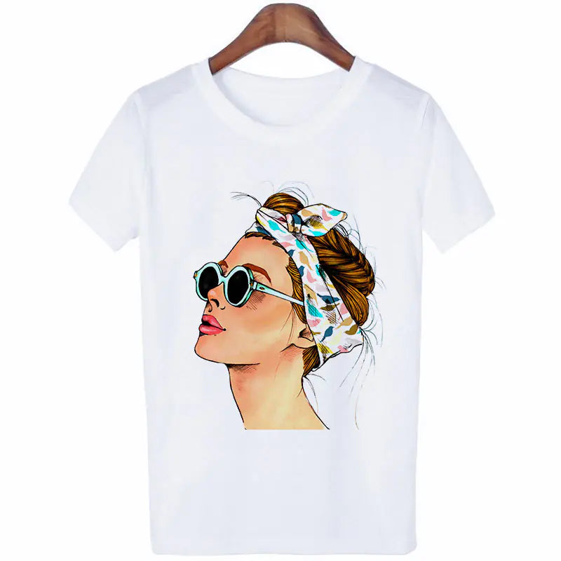 Halloween Print Women's Loose Short Sleeve T-Shirt