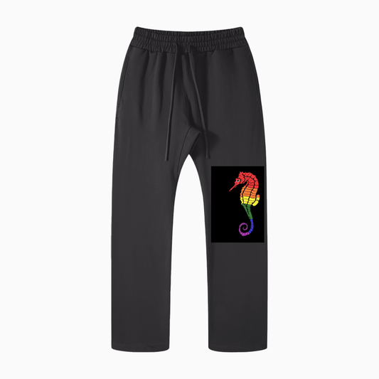 Solid Color Straight Leg Pants