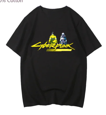 Cyberpunk Style Printed Short Sleeve T-Shirt