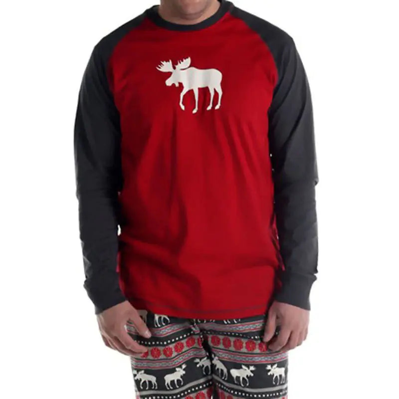2020 Family Christmas Pajamas with Reindeer Print