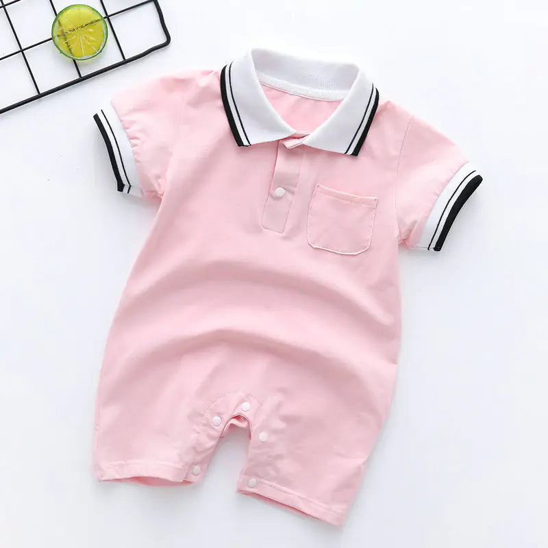 Infant and Toddler Short-Sleeved One-Piece Outfit