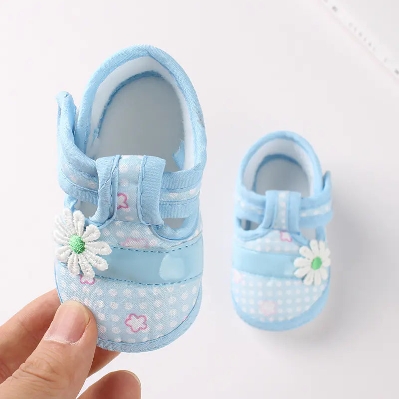Baby Bow Knot Flat Shoes, Non-Slip Toddler Sneakers