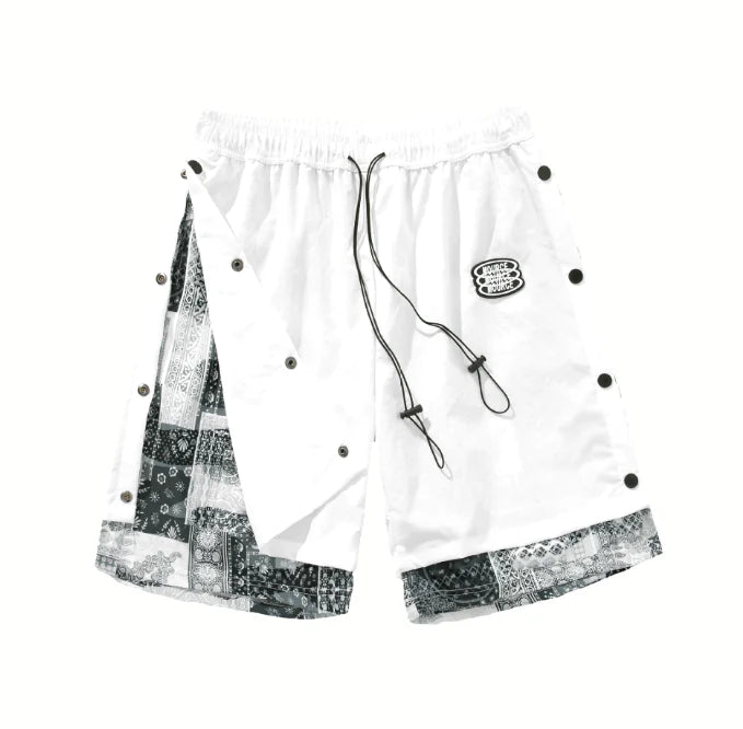 Basketball Style Two-Piece Five-Point Sports Pants
