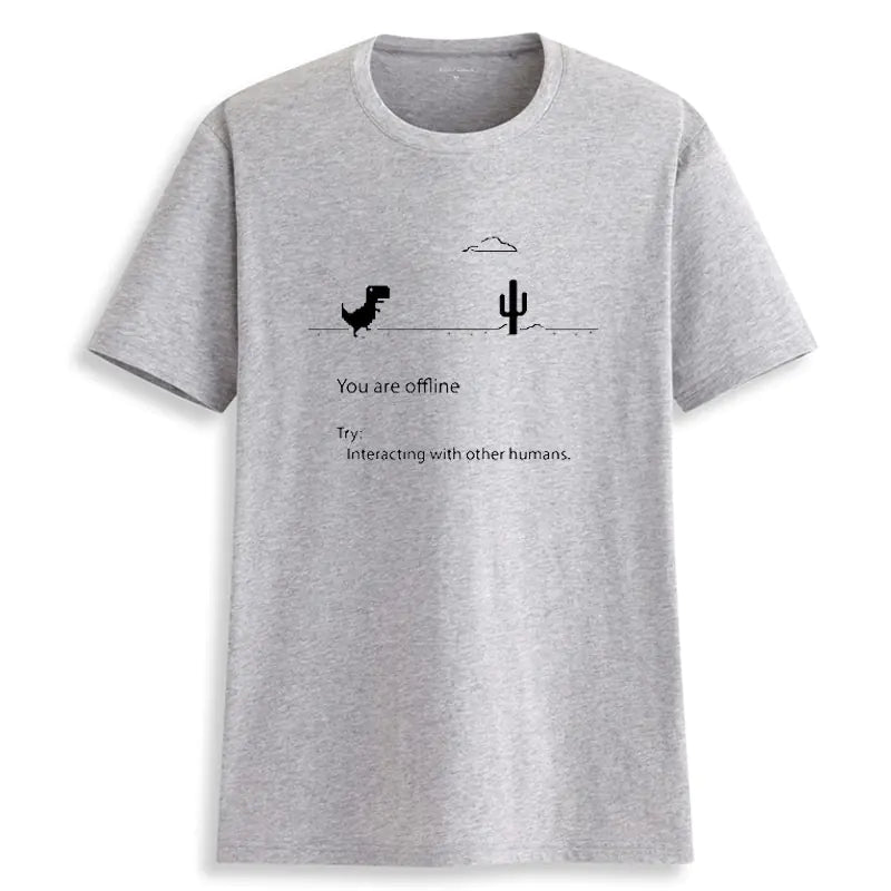 Loose Funny Graphic T-Shirt for Men - Summer Edition