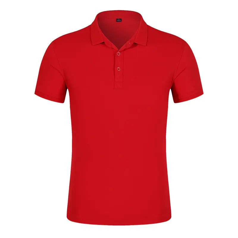 High-End Solid Color Women's Embroidered Polo Shirt