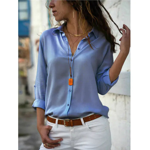 Elegant Long Sleeve Casual Women's Street Shirt