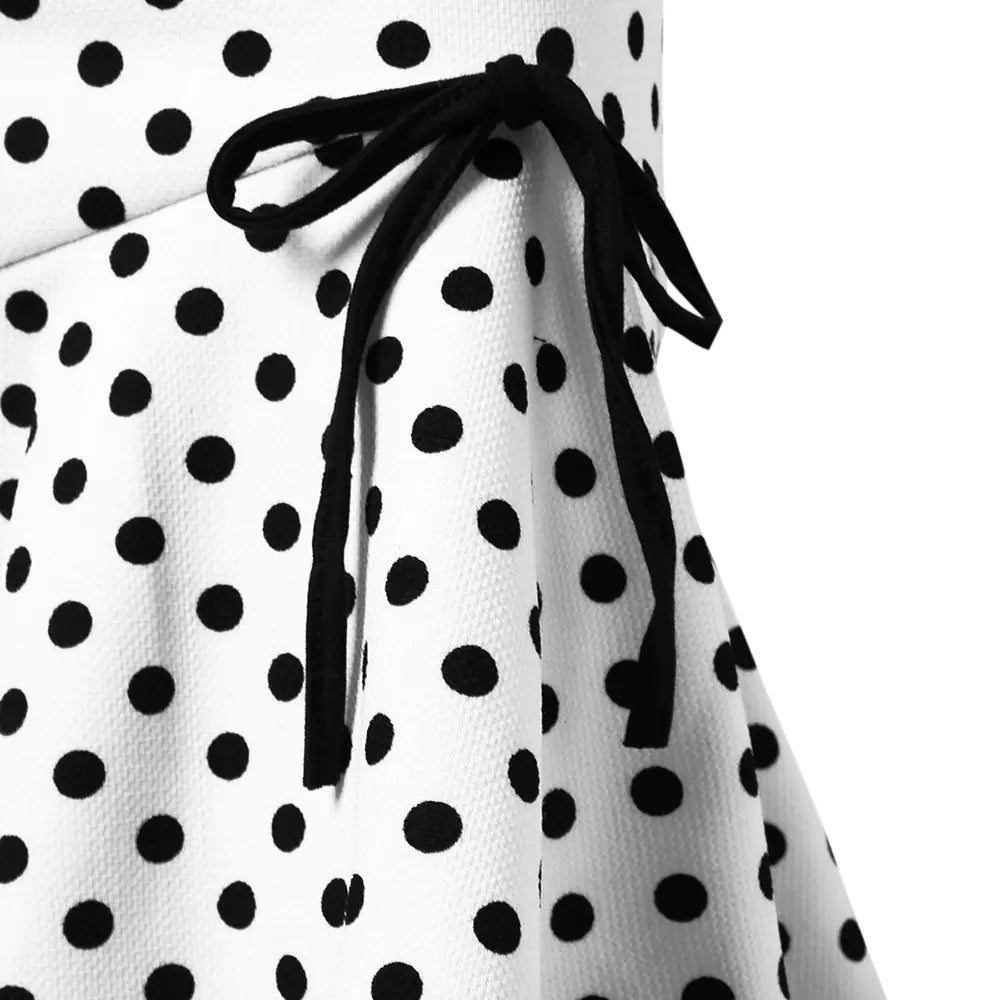 Women’s Button-Down Polka Dot Mermaid Skirt