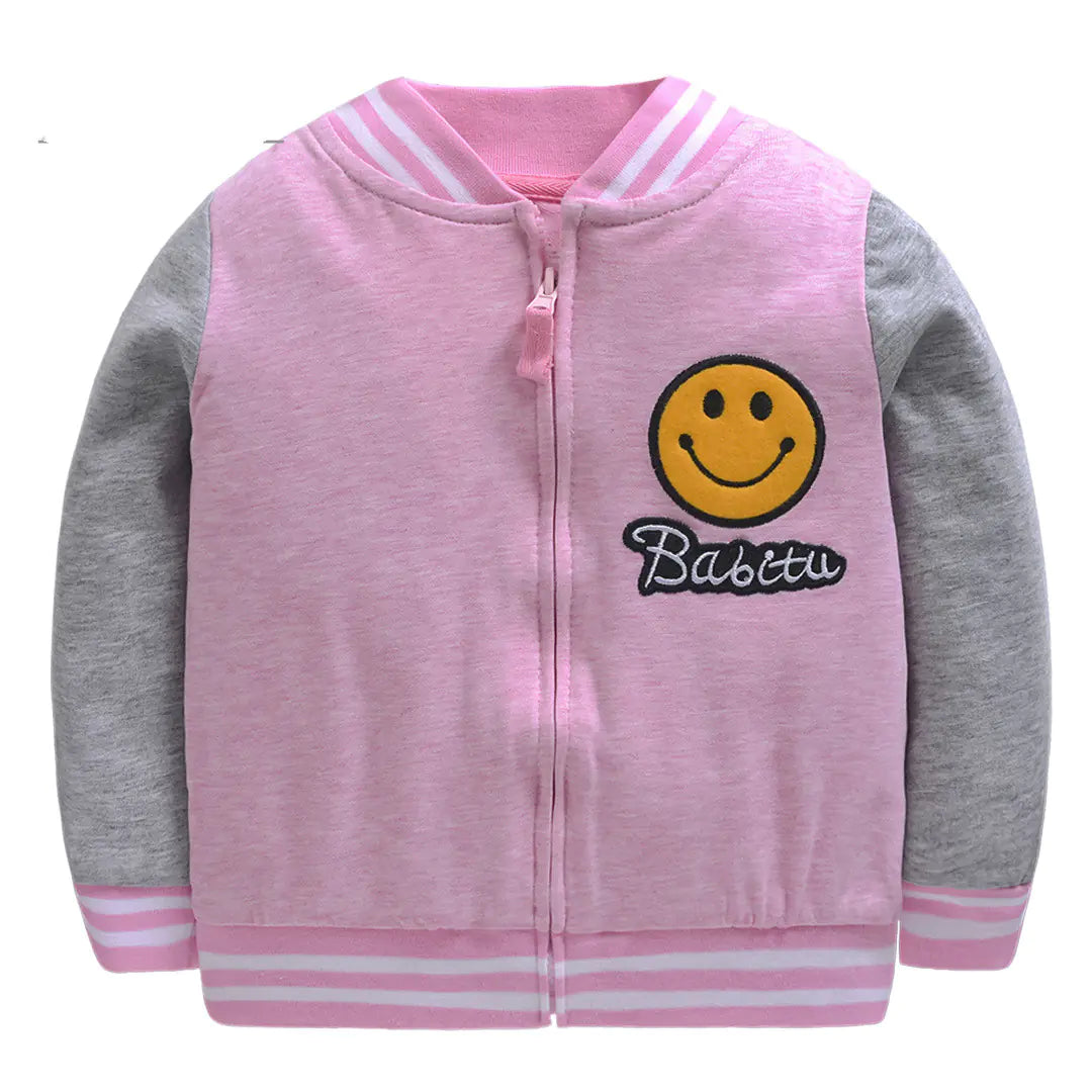 Spring Autumn Kids' Cotton Baseball Jacket Sweatshirt