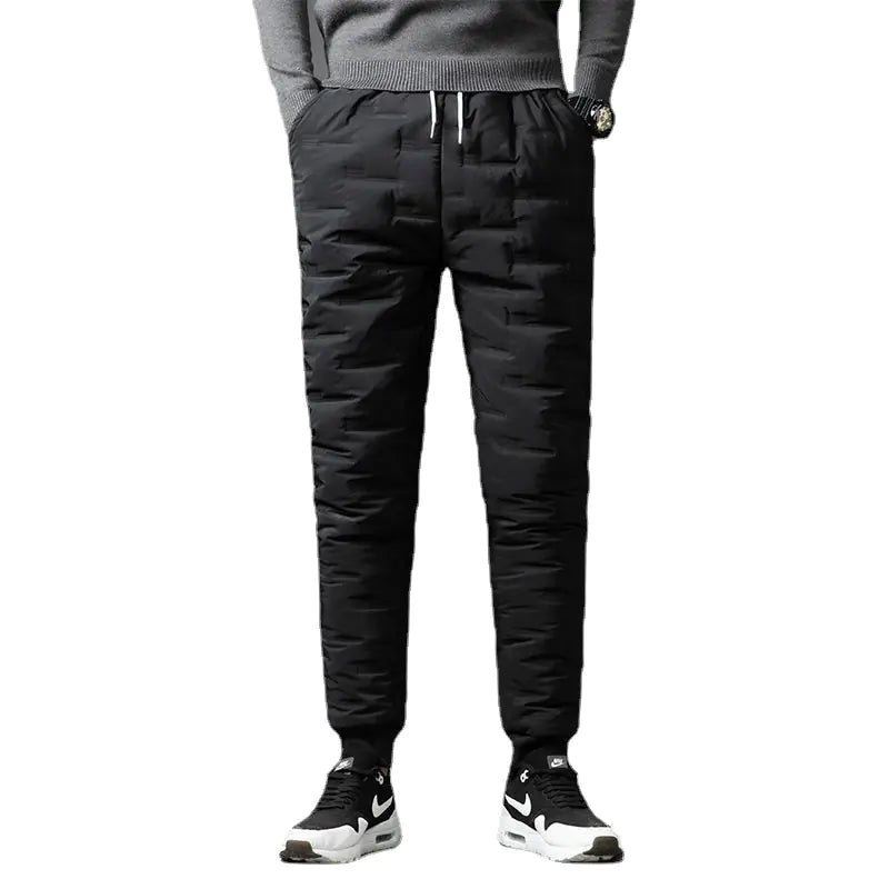 Men's Thick Warm Down Cotton Pants for Autumn & Winter